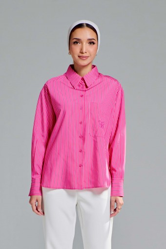 Leona Top In Hotpink